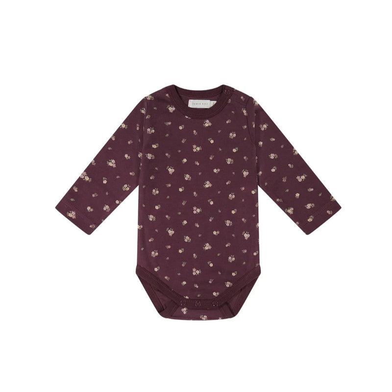 Jamie Kay - Irina Fig Organic Cotton L/S Bodysuit