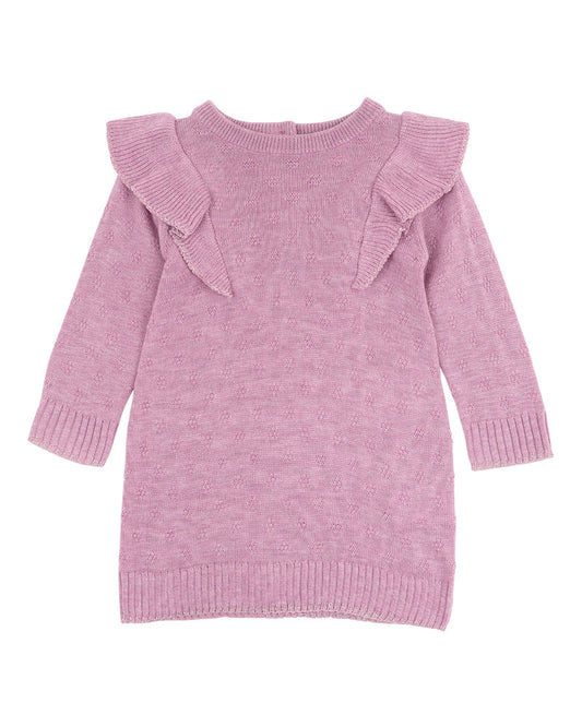 Fox & Finch - Girls Pointelle Knitted Dress