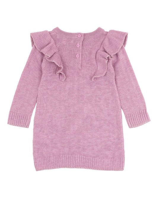 Fox & Finch - Girls Pointelle Knitted Dress