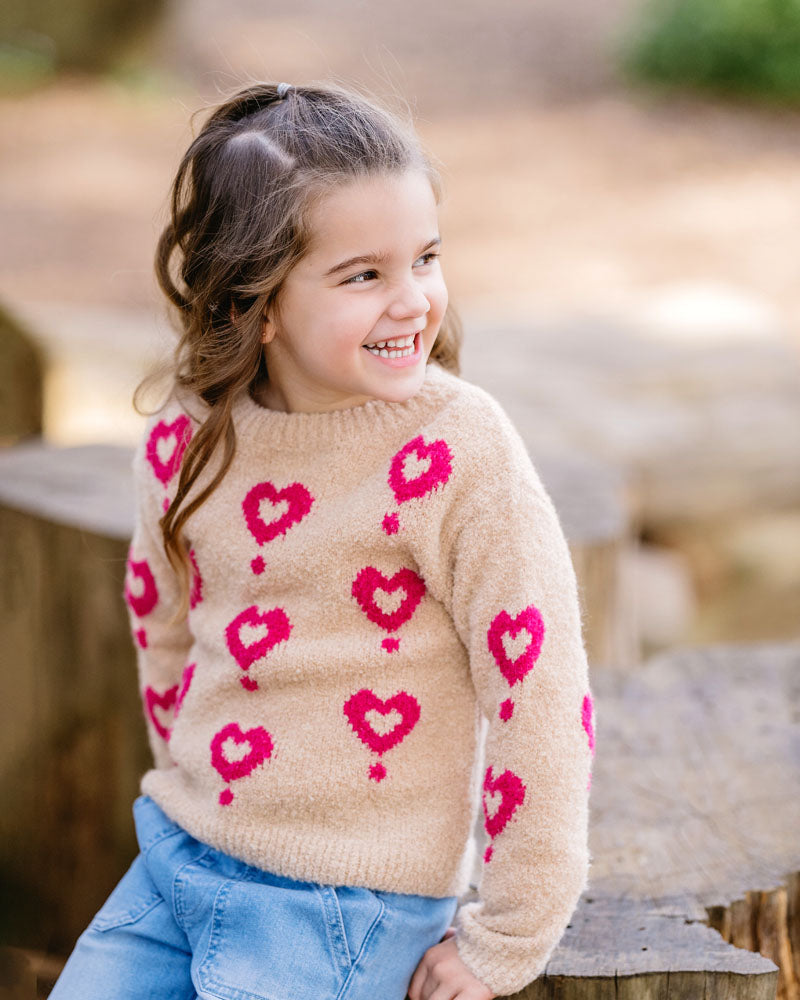 Fox & Finch - Girls Heart Jumper