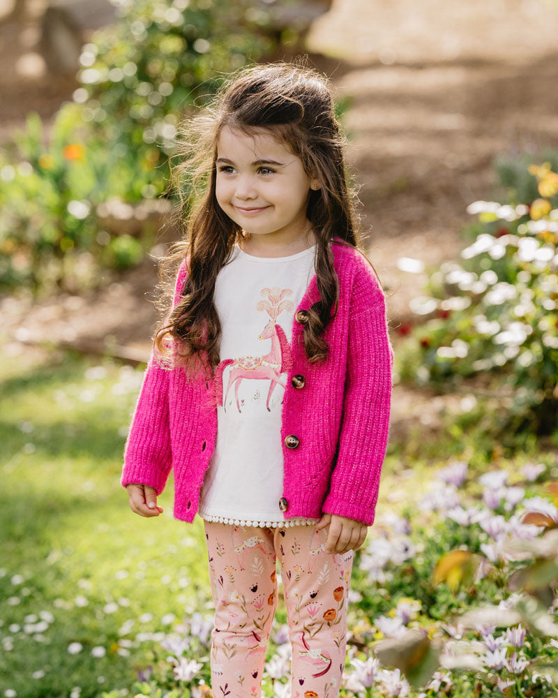Fox & Finch - Girls Pink Cardigan