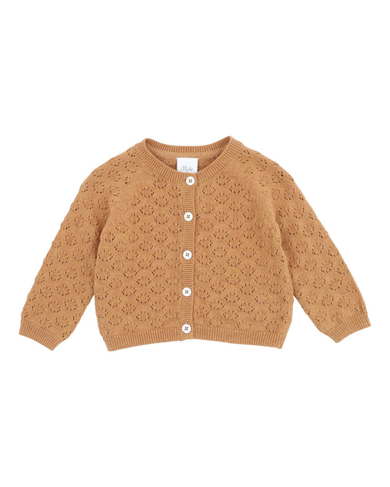 Bebe - Bailey Eyelet Knit Cardigan