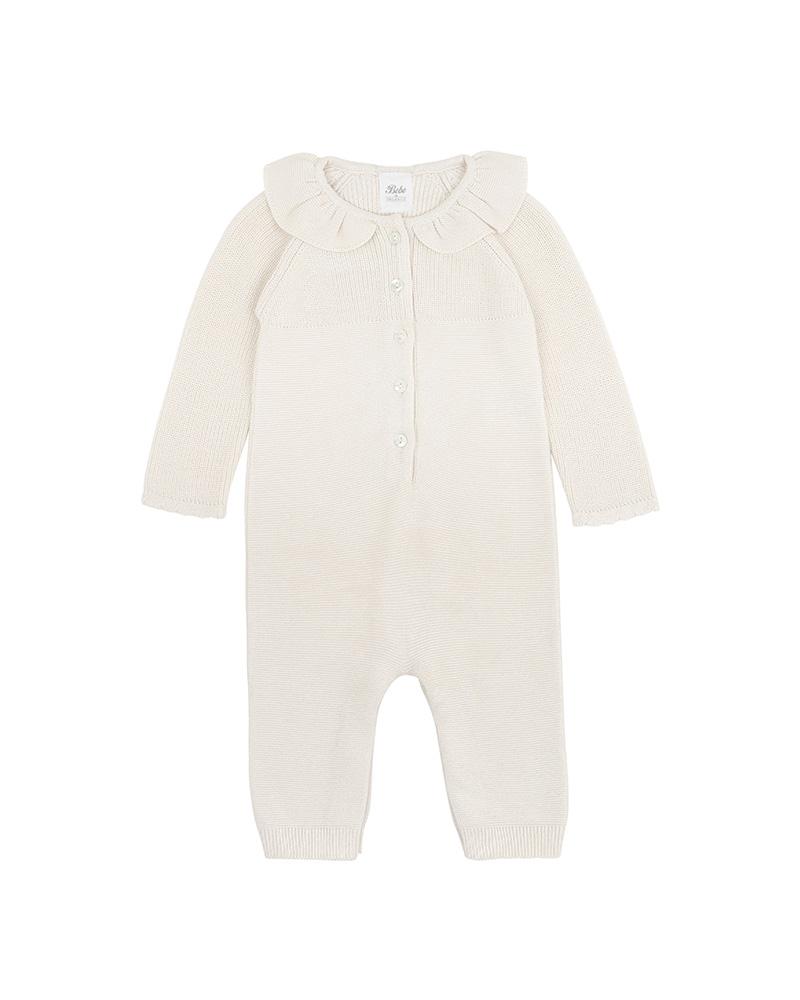 Bebe - Molly Tofu Collared Knitted Romper
