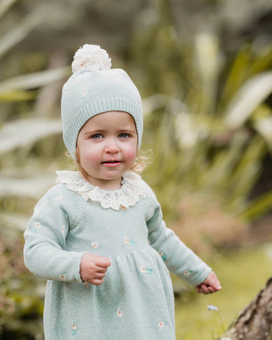 Bebe - Fern Daisy Knitted Beanie