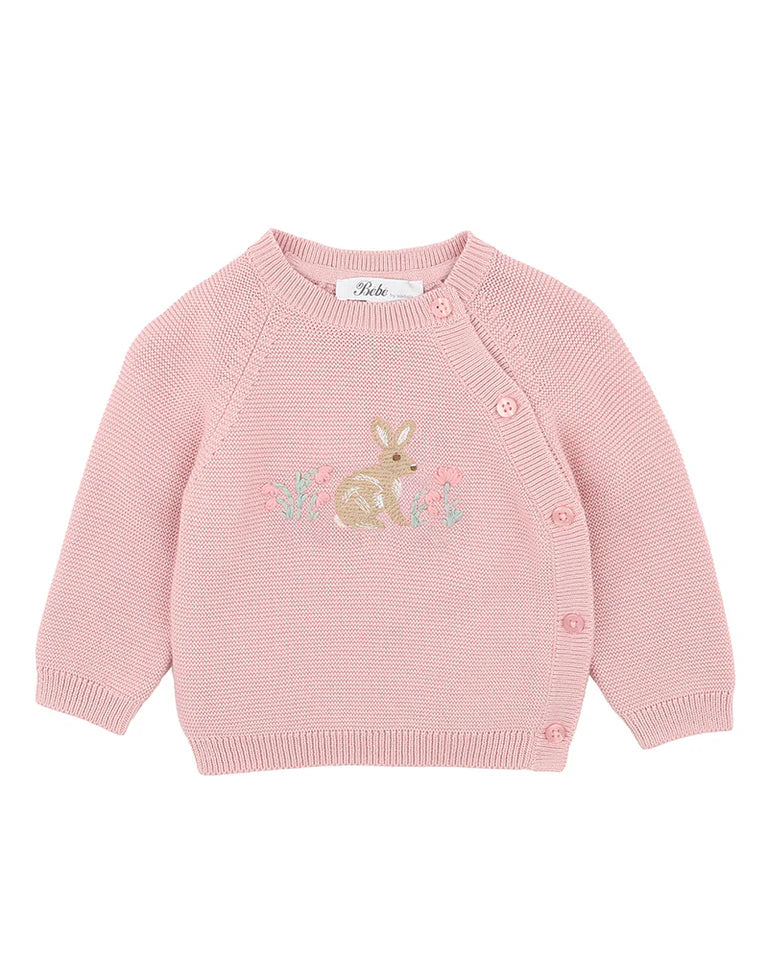 Bebe - Fern Blossom Bunny Knitted Jumper