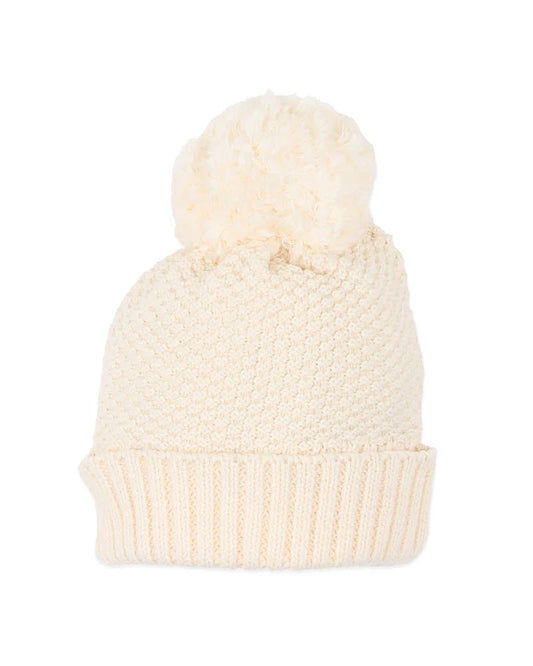 Bebe - Cream Knitted Beanie