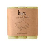 Kiin Baby - 3 Pack Wash Cloth- Apple