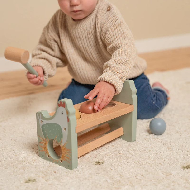 Little Dutch - Little Farm Pounding Bench with Rolling Balls