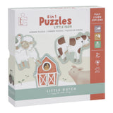 Little Dutch - Little Farm 6 In 1 Puzzles