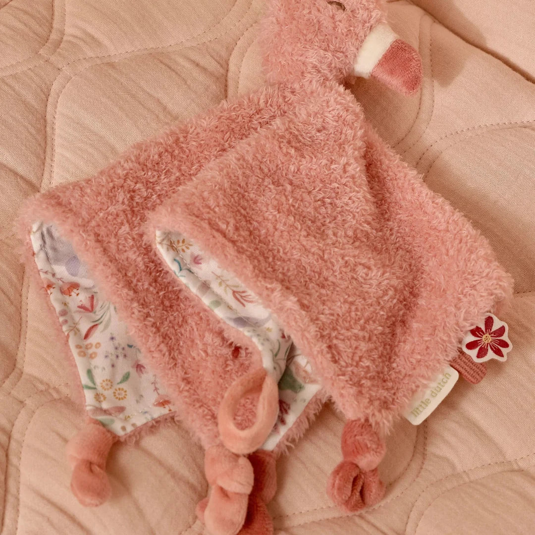 Little Dutch - Safari Friends Cuddle Cloth Flamingo