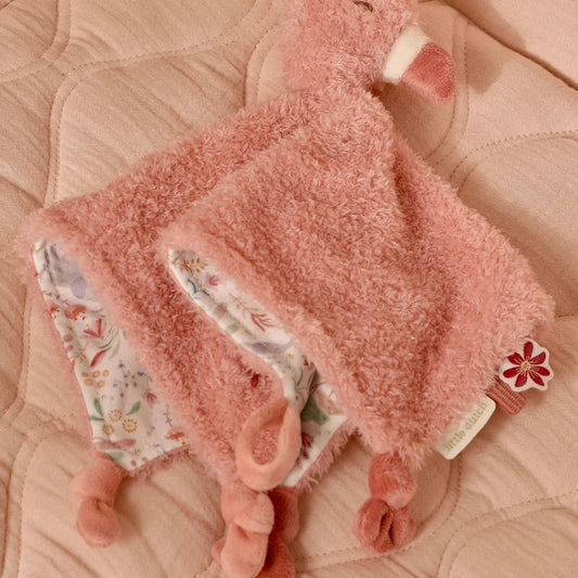 Little Dutch - Safari Friends Cuddle Cloth Flamingo