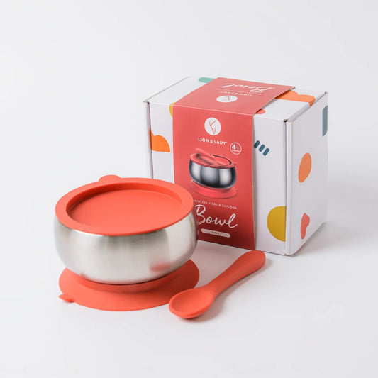 Lion & Lady - Pink Stainless Steel Bowl