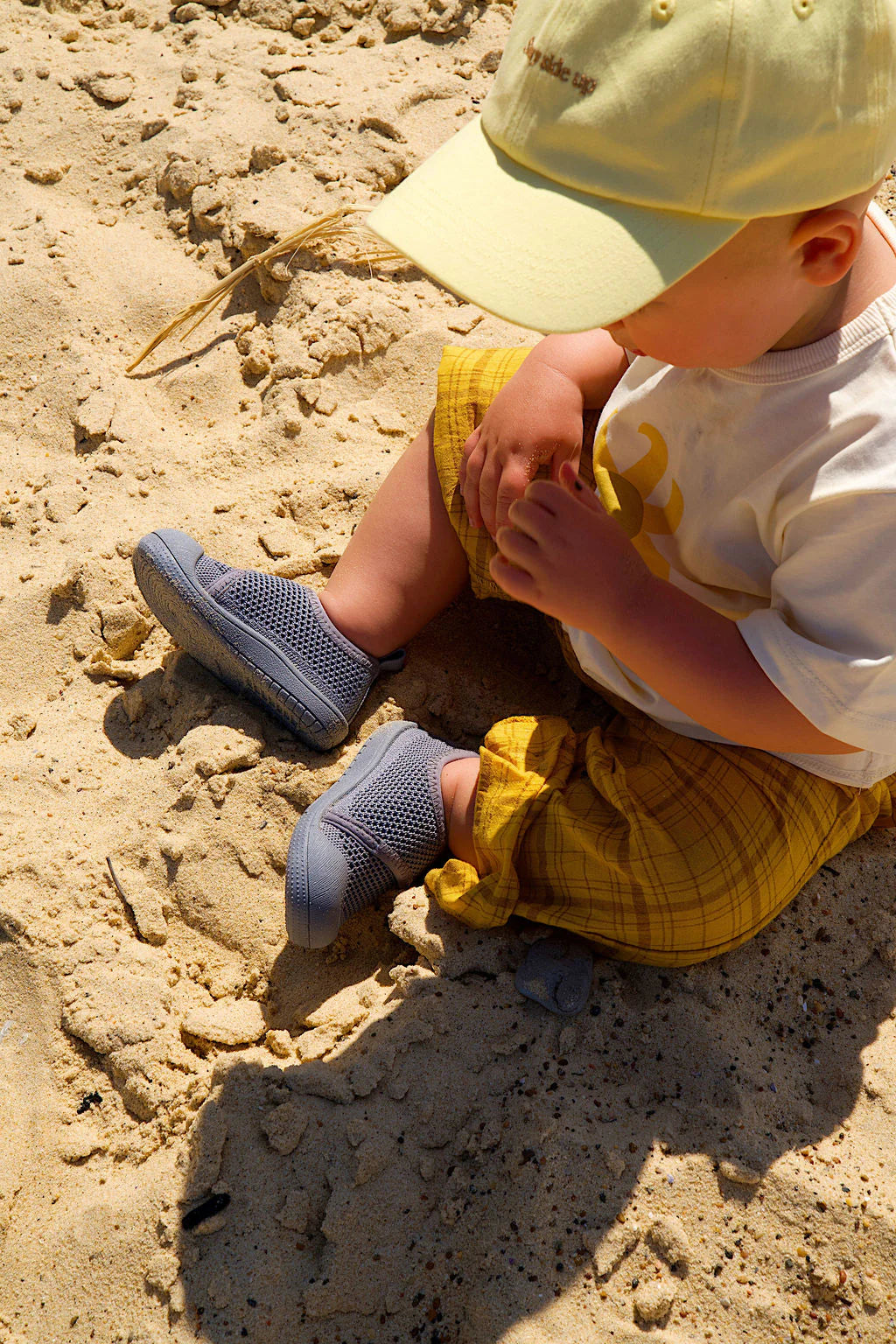 Little Sohls- Active Velcro Shoe- Slate Grey