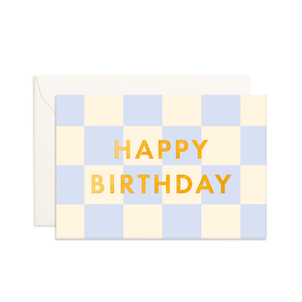 Fox & Fallow- Birthday Powder Check Mini Greeting Card