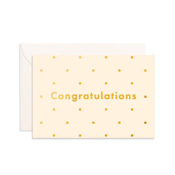 Fox & Fallow- Congratulations Dots Mini Greeting Card
