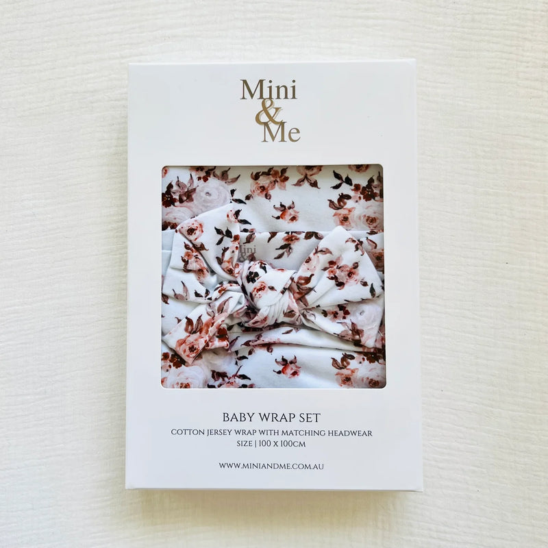 Cuddle Bug & Co - Organic Jersey Baby Wrap Set Addison