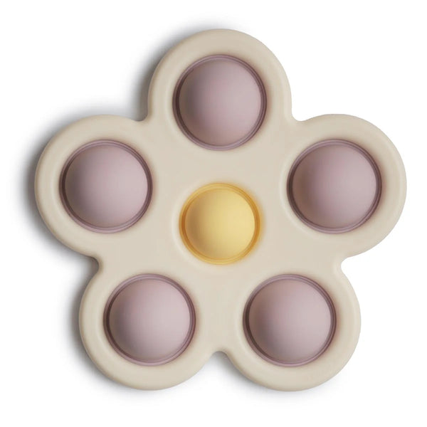 Mushie- Flower Press Toy- Lilac