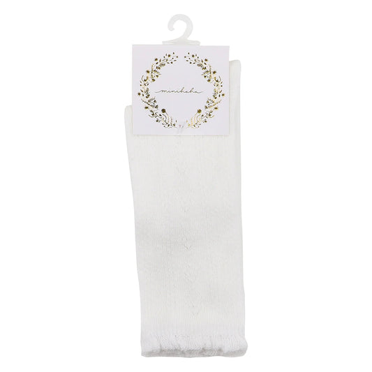 Minihaha - Cloud Pointelle Knee Highs