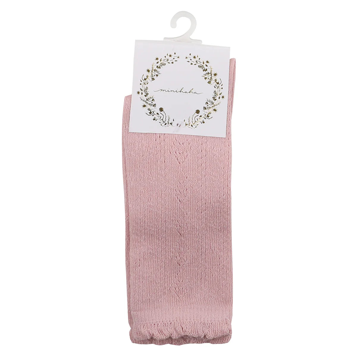 Minihaha - Dusky Pink Pointelle Knee Highs