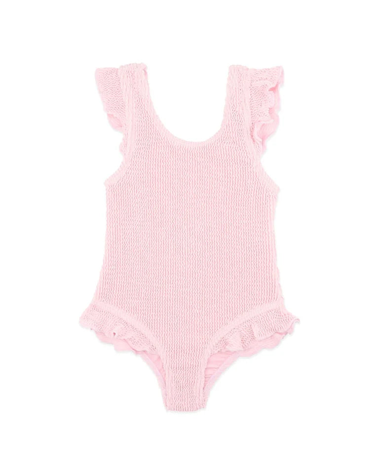 Minihana - Pale Pink Crinkle Swimsuit