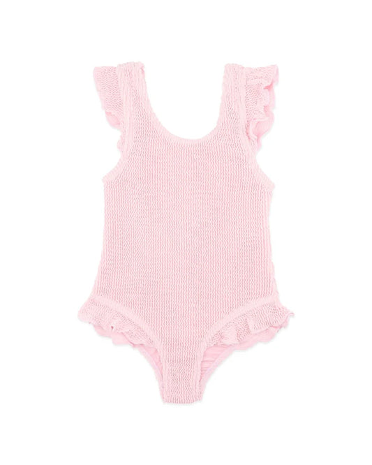 Minihana - Pale Pink Crinkle Swimsuit