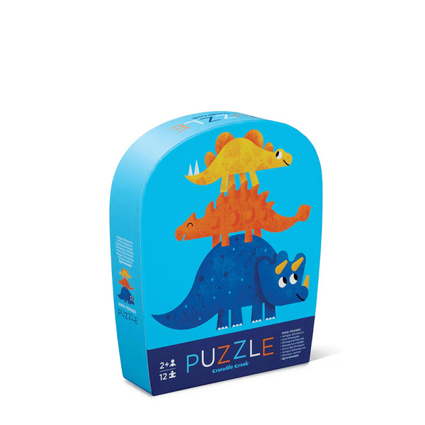 Crocodile Creek- Mini Puzzle- 12 Piece- Dino Friends