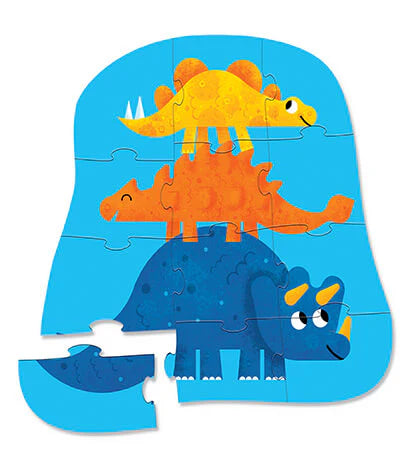 Crocodile Creek- Mini Puzzle- 12 Piece- Dino Friends