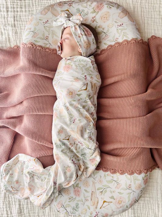 Cuddle Bug & Co - Organic Jersey Baby Wrap Set Amelia