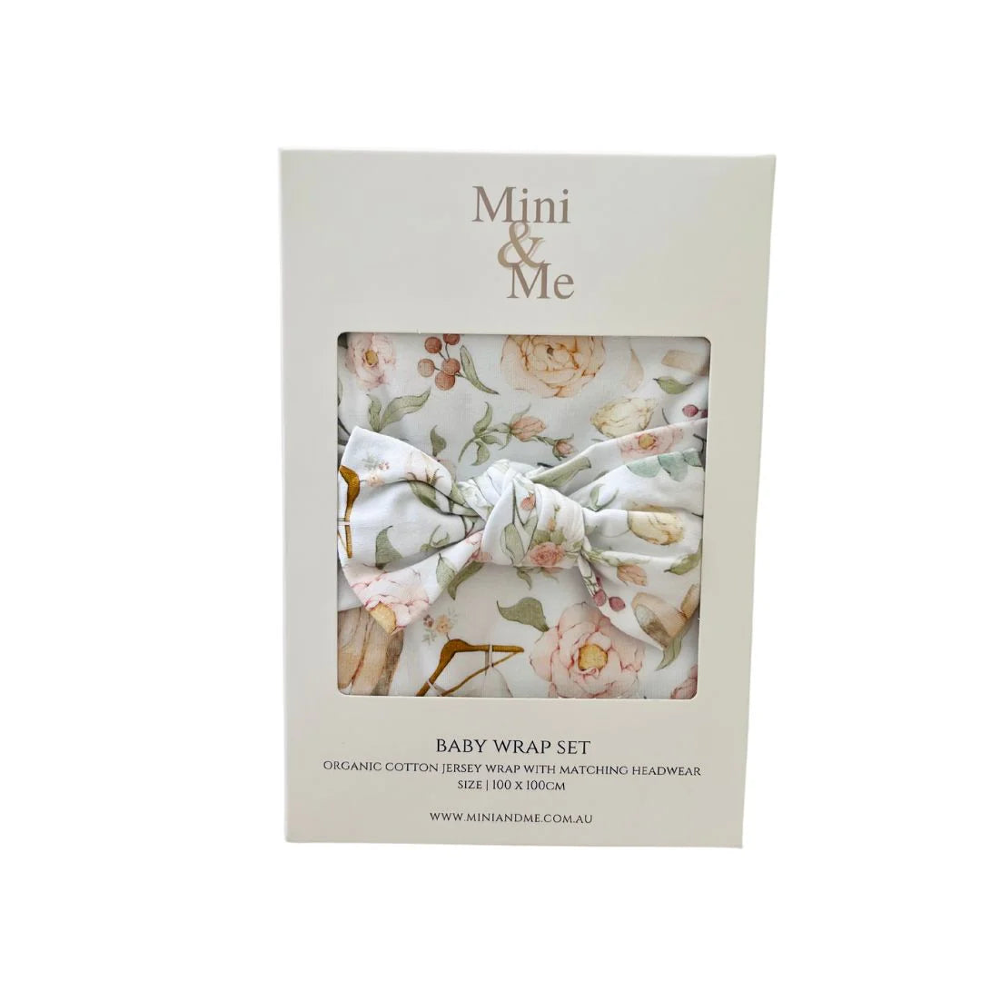 Cuddle Bug & Co - Organic Jersey Baby Wrap Set Amelia