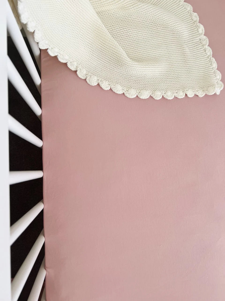 Cuddle Bug & Co - Fitted Cot Sheet Blush