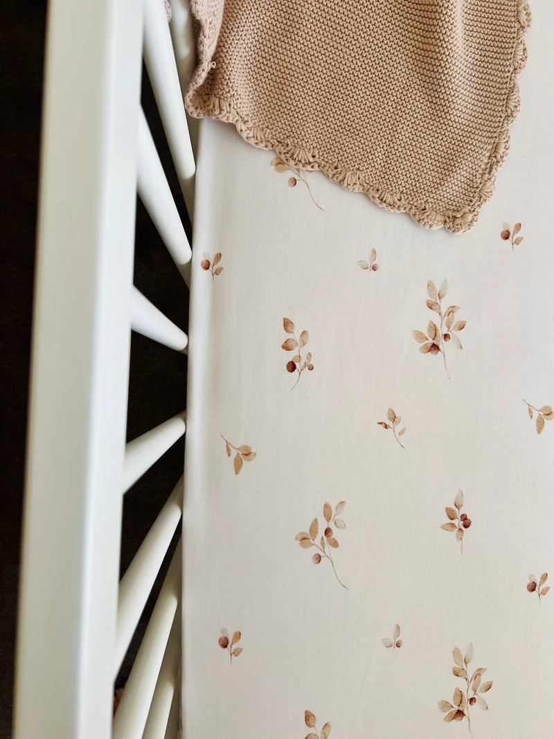 Cuddle Bug & Co - Fitted Cot Sheet Fall