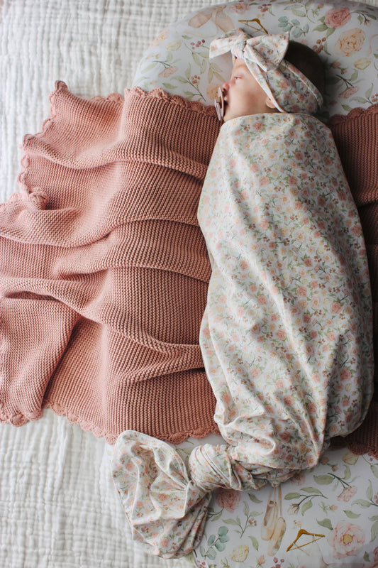 Cuddle Bug & Co - Organic Jersey Baby Wrap Set Lola