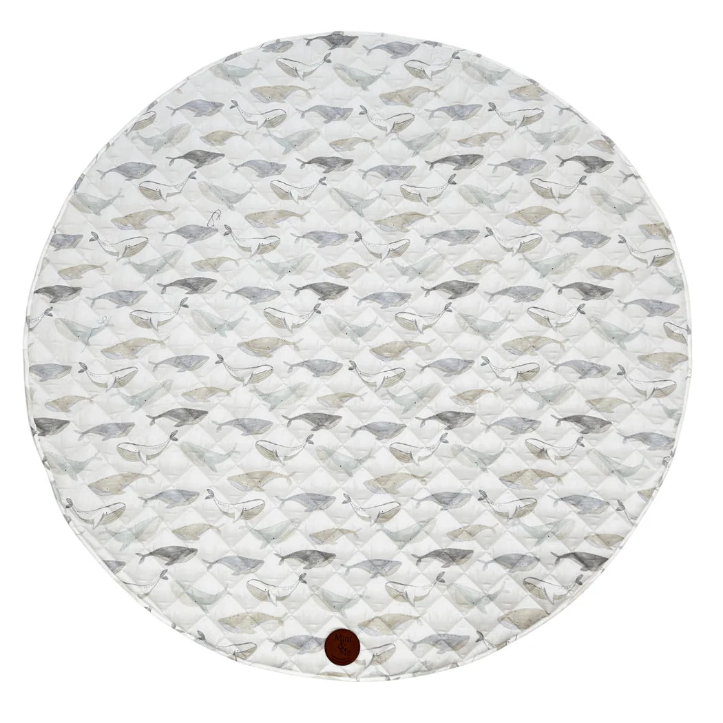 Cuddle Bug & Co - Padded Water-resistant Playmat Whales