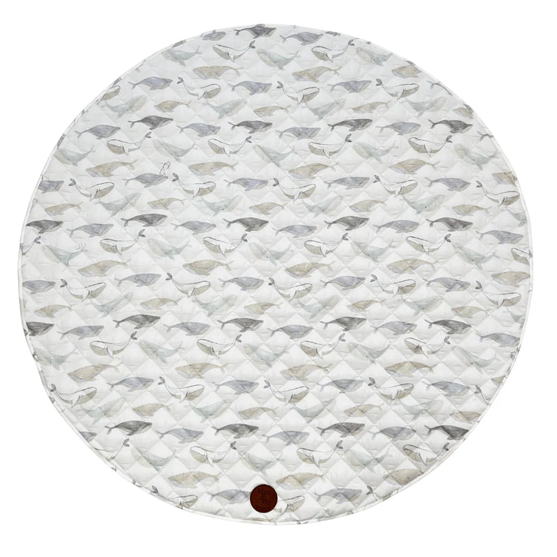 Cuddle Bug & Co - Padded Water-resistant Playmat Whales