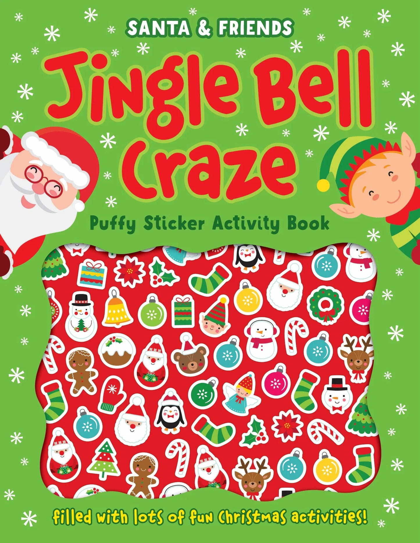 Lake Press - Santa & Friends Jingle Bell Craze Puffy Sticker Book