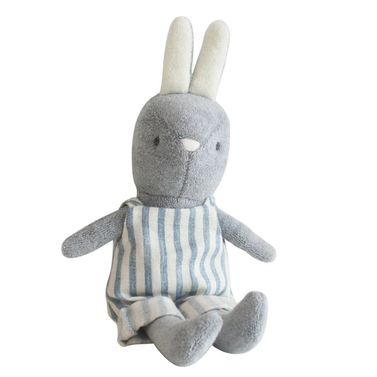 Alimrose - Baby Benny Bunny 25cm Chambray Stripe
