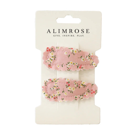 Alimrose- Posy Heart- Hair Clips