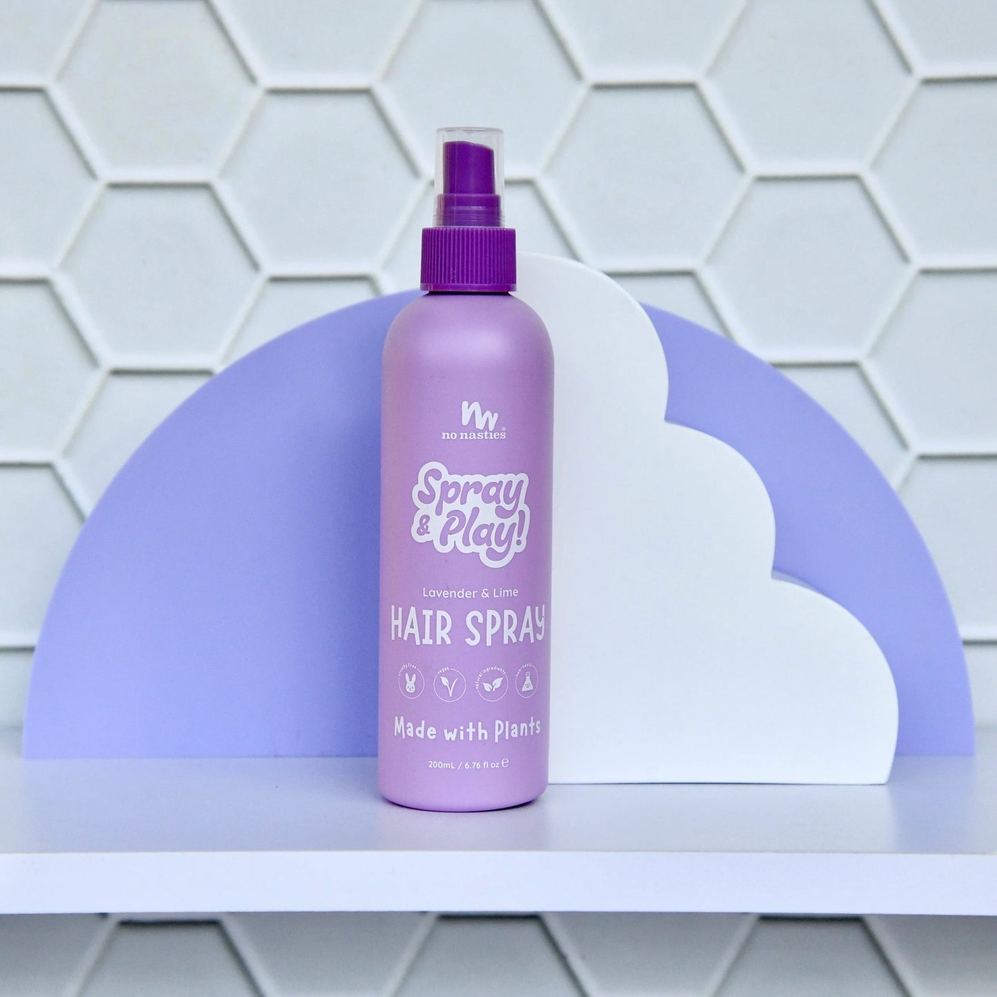 No Nasties- Natural Alchohol Free Hair Spray- Lavender/Lime