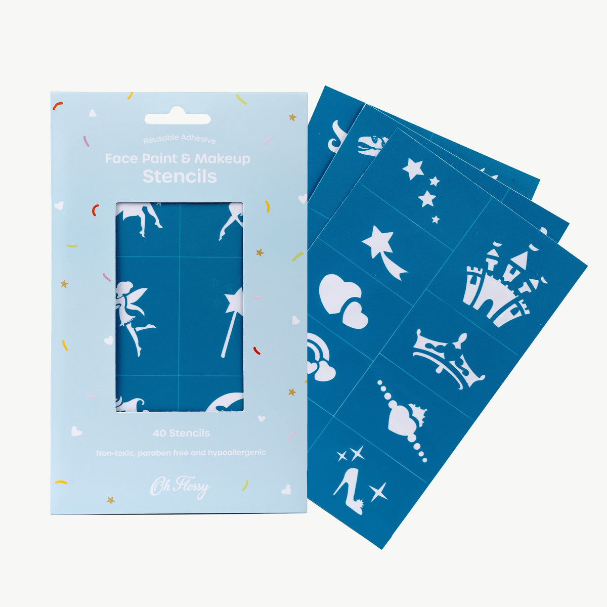 Oh Flossy- Face Paint Stencils