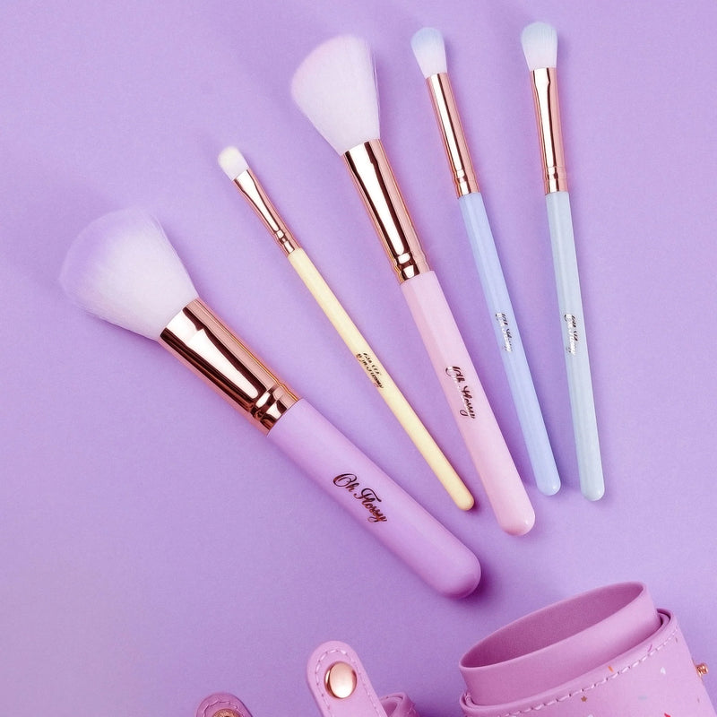 Oh Flossy- 5 Piece Make Up Brush Set