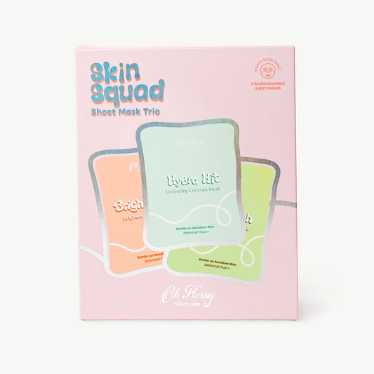Oh Flossy- Skin Squad Sheet Mask Trio
