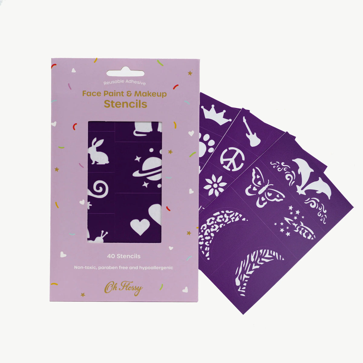 Oh Flossy- Face Paint Stencils