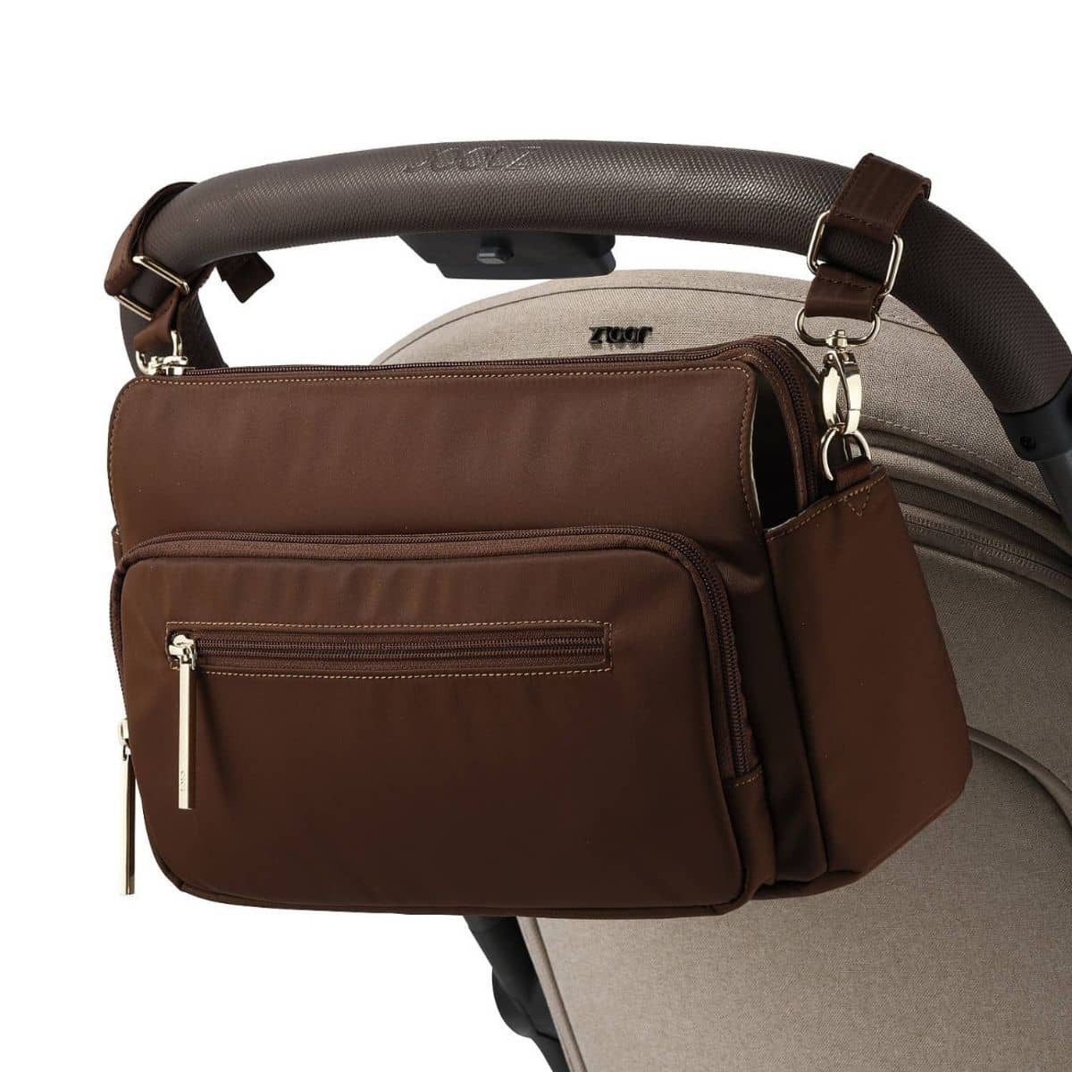 Oi Oi- Multitasker Pram Caddy- Choc Nylon
