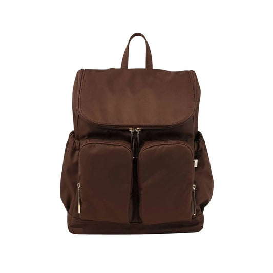 Oi Oi- Nylon Nappy Backpack- Chocolate