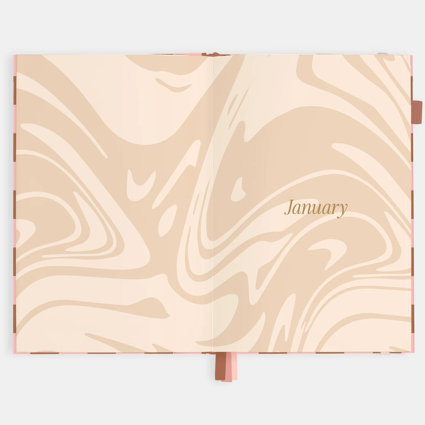 Fox & Fallow - 2026 A5 Vertical Planner - Rose Check