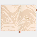 Fox & Fallow - 2026 A5 Vertical Planner - Rose Check