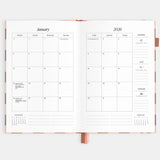 Fox & Fallow - 2026 A5 Vertical Planner - Rose Check