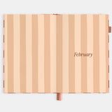 Fox & Fallow - 2026 A5 Vertical Planner - Rose Check