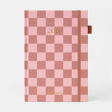 Fox & Fallow - 2026 A5 Vertical Planner - Rose Check