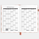 Fox & Fallow - 2026 A5 Vertical Planner - Rose Check
